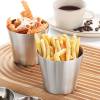 16 oz. Stainless Steel French Fry Holder with Flat Top