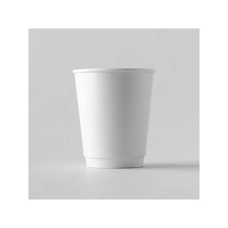 20 oz. White Double Wall Paper Coffee Cup - 500/case