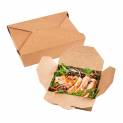 Kraft Paper #8  Take-Out Container 6 3/4" x 5 1/2" x 2 1/2" - 200/Case