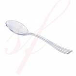 4" Clear Plastic Tasting Spoon - 500/Box