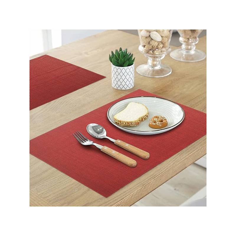 Plain Red Placemats - 12/cs - $1.58/piece