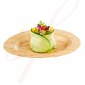 Round Natural Bamboo Plate 9 in. 100/Case