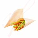 Natural Wood Serving Cone 5 in. - 100/Bag