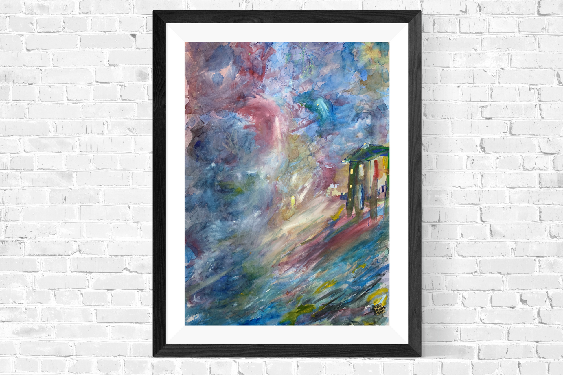 New original and striking artwork in watercolour and gouache inspired by Edvard Munch
