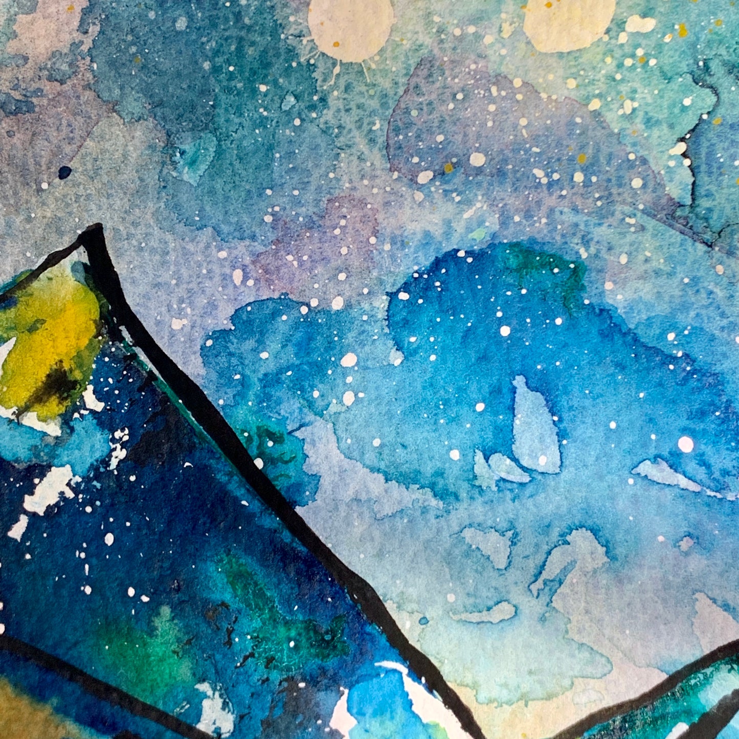 Storm and Mountains - Abstracts Series