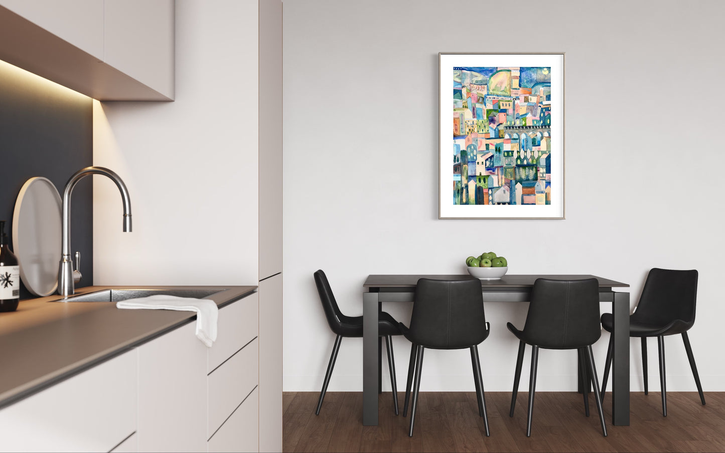A1 Limited Edition Print - Moon Town