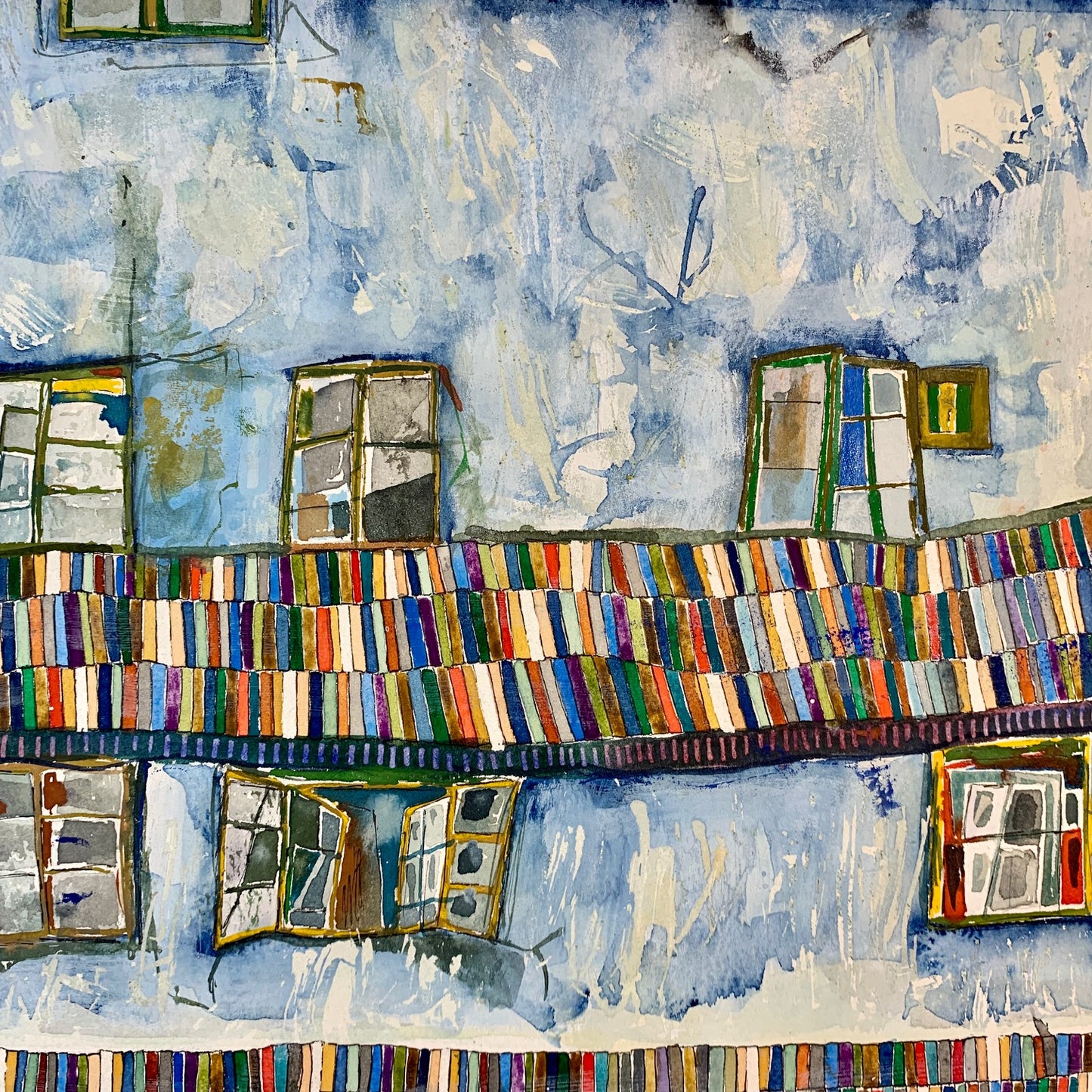 The Old Town Windows (Original, Signed and Framed)
