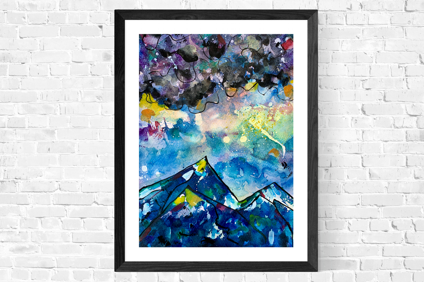Storm and Mountains - Abstracts Series