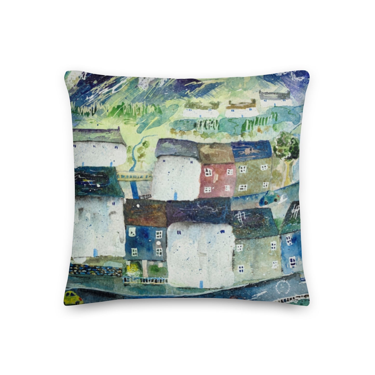 Little Village Cushion (45cm x 45cm)