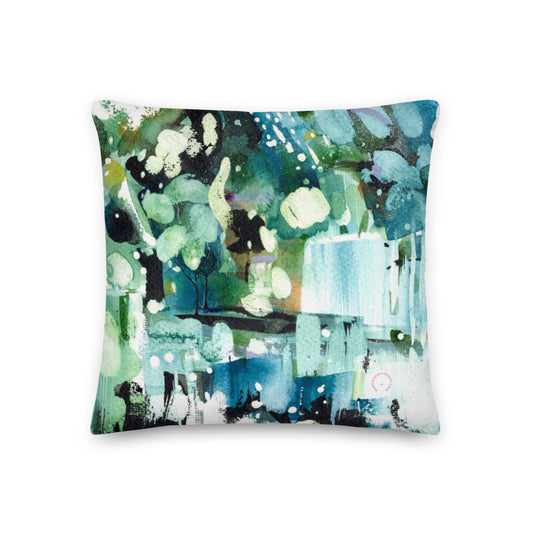 Forest and Waterfall Cushion (45cm x 45cm)
