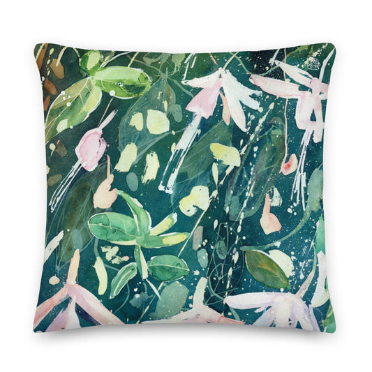 Large Luxury Art Print Cushion - Moment of Flowers (56cm x 56cm)