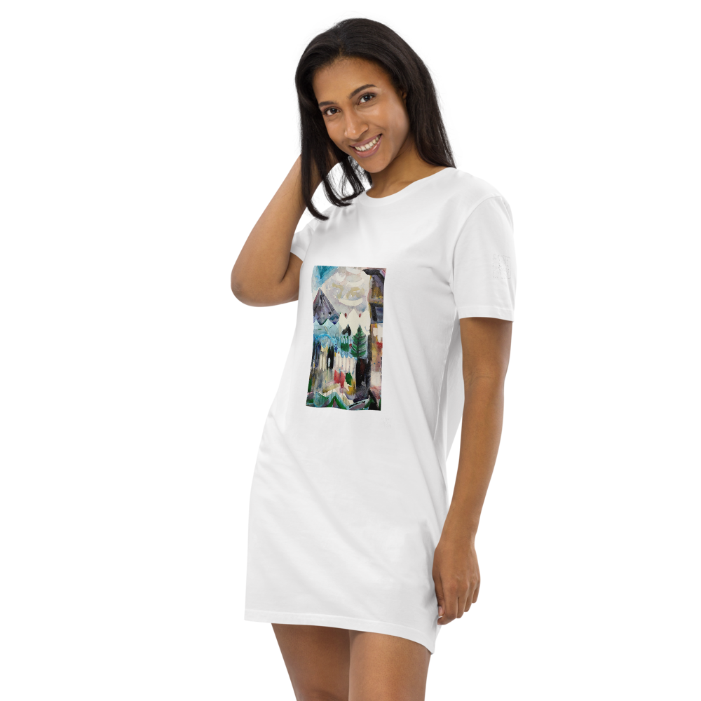 Organic Cotton T-shirt Dress - Peace