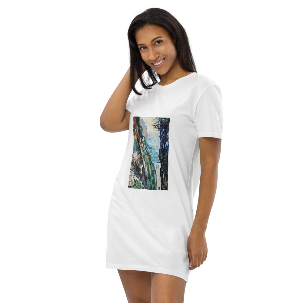 Organic Cotton T-shirt Dress - Waterfall