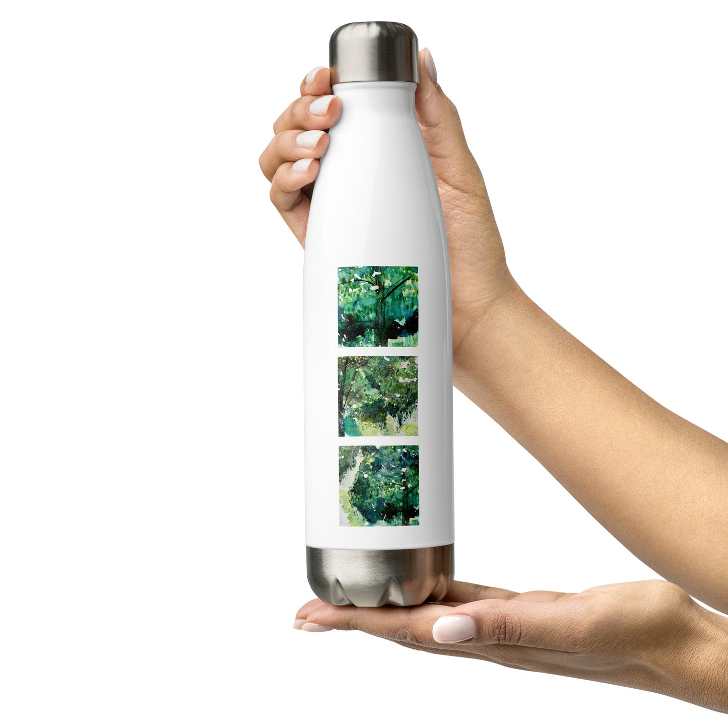 Stainless Steel Water Bottle - Trees