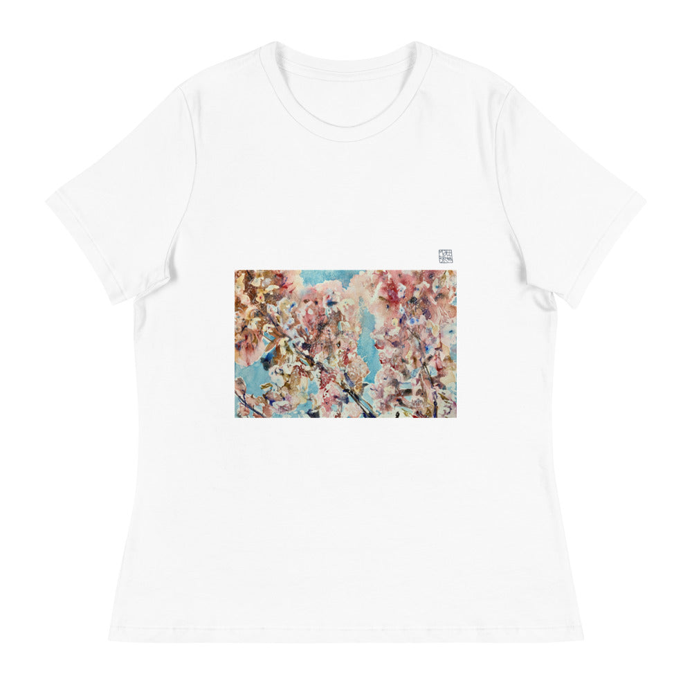 Women's Relaxed T-Shirt - Cherry Blossom