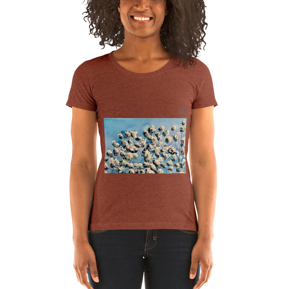 Fitted Woman's T-Shirt - Apple Blossom