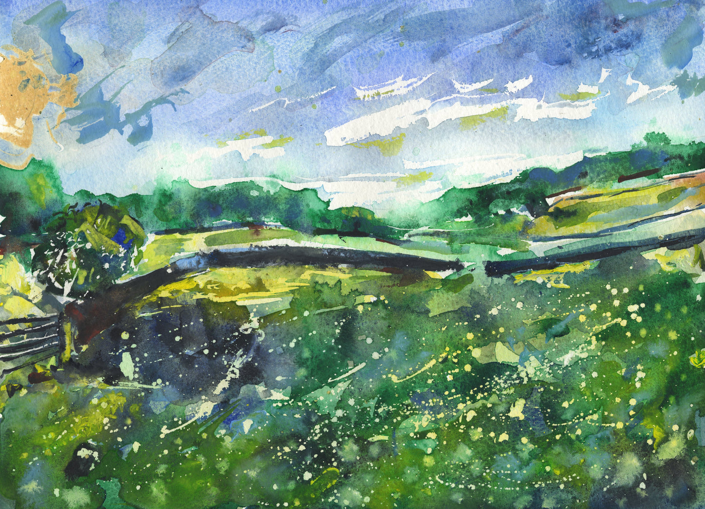SALE - Yellow Meadows - Original Painting